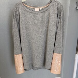 Gray and pale pink Women's Tunic